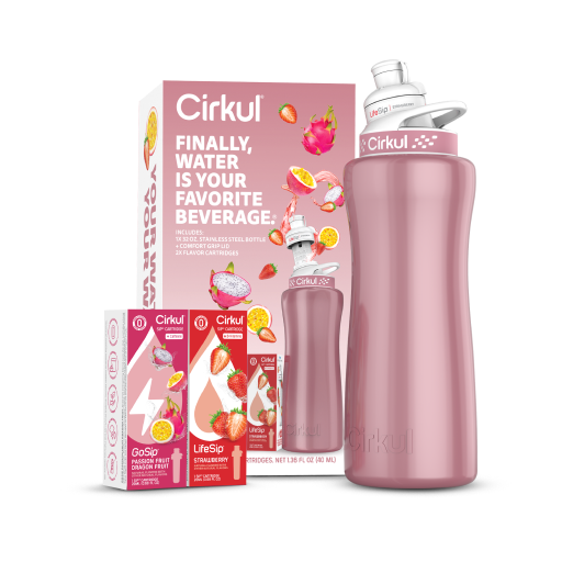 32oz. Rose Gold Stainless Steel Bottle Starter Kit - Modern Carry Pack